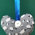 White sheep on grey heart - pic 2